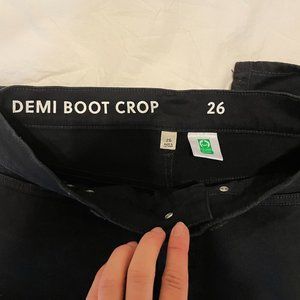 J Crew Black Demi Boot Cut Jeans (Size 26)